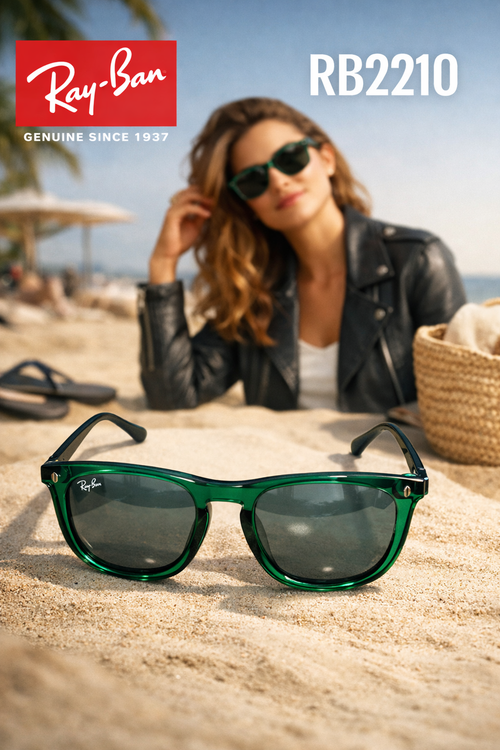 عینک آفتابی Ray-Ban RB2210 اصل فریم سبز