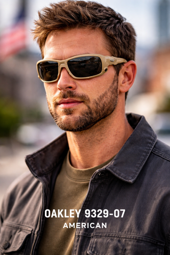 عینک آفتابی Oakley 9329-07 اصل آمریکایی با فریم اسپرت و لنز تیره