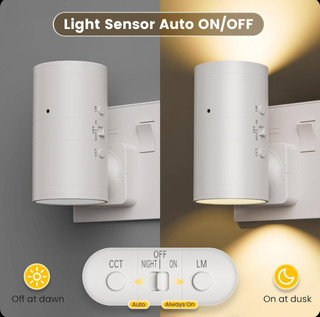 چراغ خواب سنسوردار Fibrdoo مدل Auto ON/OFF LED