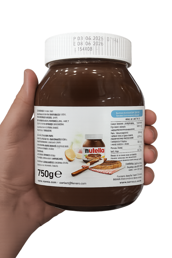 مشخصات و ترکیبات نوتلا 750 گرمی اصل