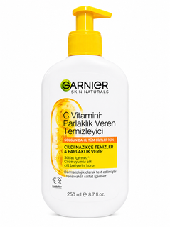 ژل شستشوی صورت گارنیر حاوی ویتامین C حجم 250 میلی لیتر (Garnier Vitamin C Brightening Cleanser)