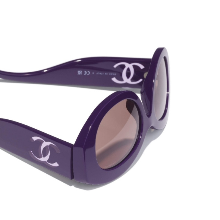 عینک آفتابی زنانه CHANEL 5528 بنفش | 53-19-140