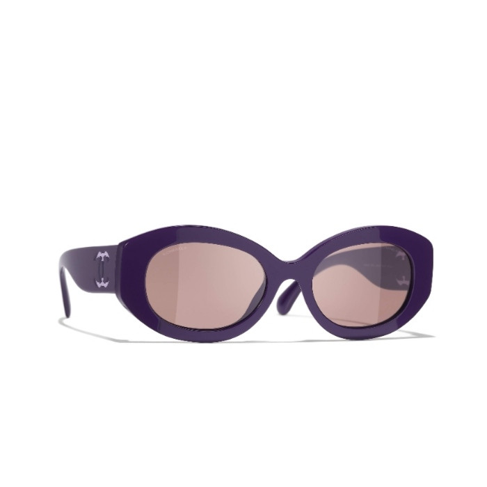 عینک آفتابی زنانه CHANEL 5528 بنفش | 53-19-140