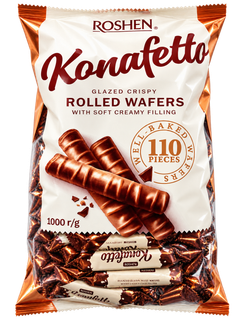 ویفر رول شکلاتی روشن Konafetto ۱ کیلوگرم