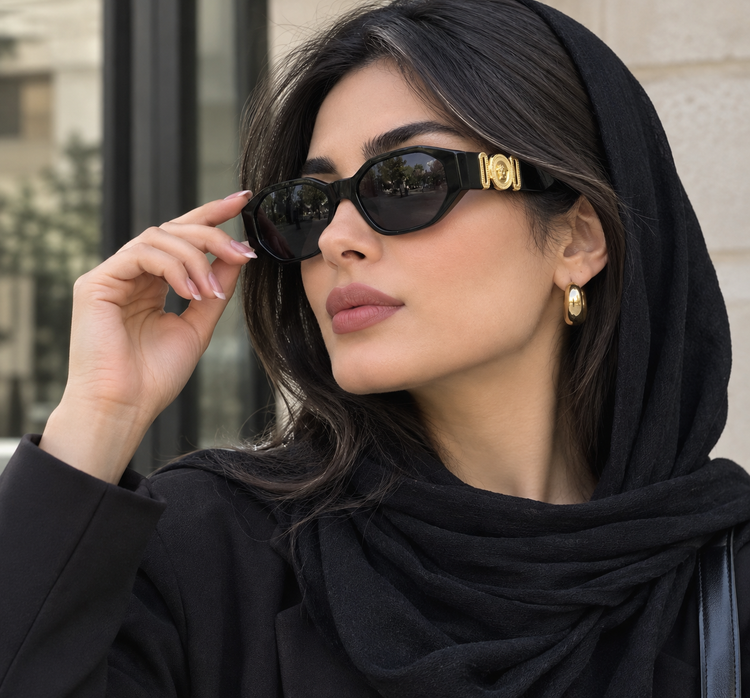عینک آفتابی زنانه ورساچه VE3320U فریم و عدسی مشکی